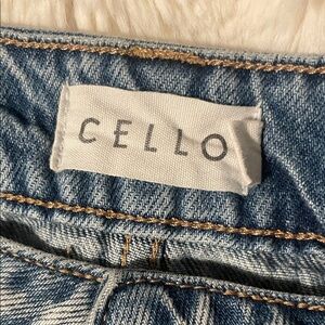 Cello Women's Light Blue High-Rise Jeans with Contrast Stitching